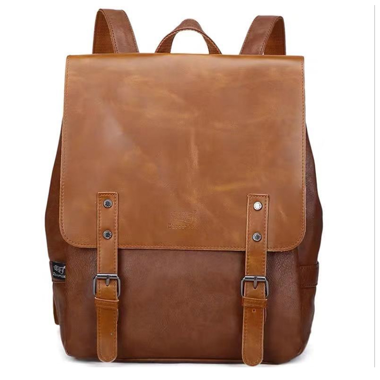 Osgoodway2 Unisex Personalized Fashion Student Bag New Unique High-grade Men Women Pu Leather Backpack