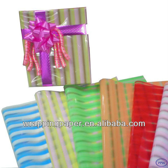 Printed cellophane plastic wrapper