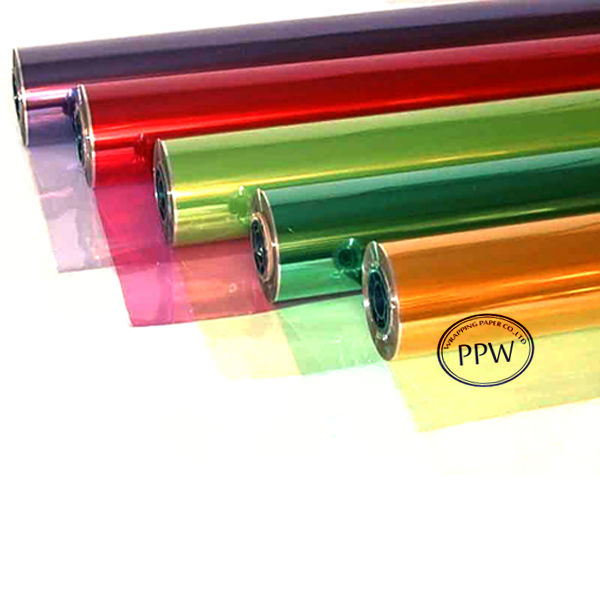 Various Solid Colors Printed Cellophane Wrapping Paper Film