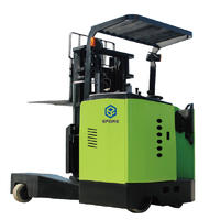 Lithium battery optional electric reach forklift truck with four-directional driving