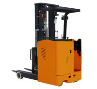 AC driving stacking forklift electric reach truck with EPS system standing type reach forklift