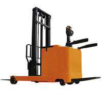 Customized color optional electric reach forklift stacking truck with EPS system