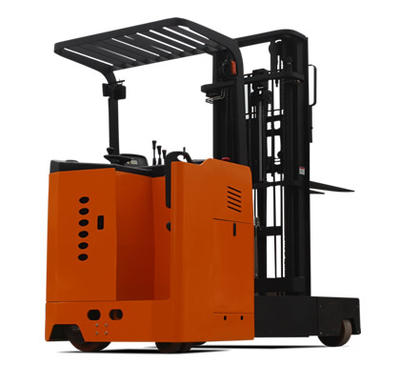 Long material handling forklift four directional driving electric reach truck stacking forklift