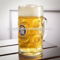 1.2 L bubbles beer mugs with custom logo, bar use large volume beer glass
