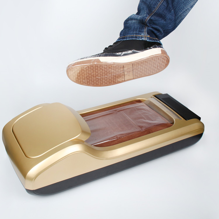 Hot selling filmshoe packedmachine with shoe soledustproof pe film