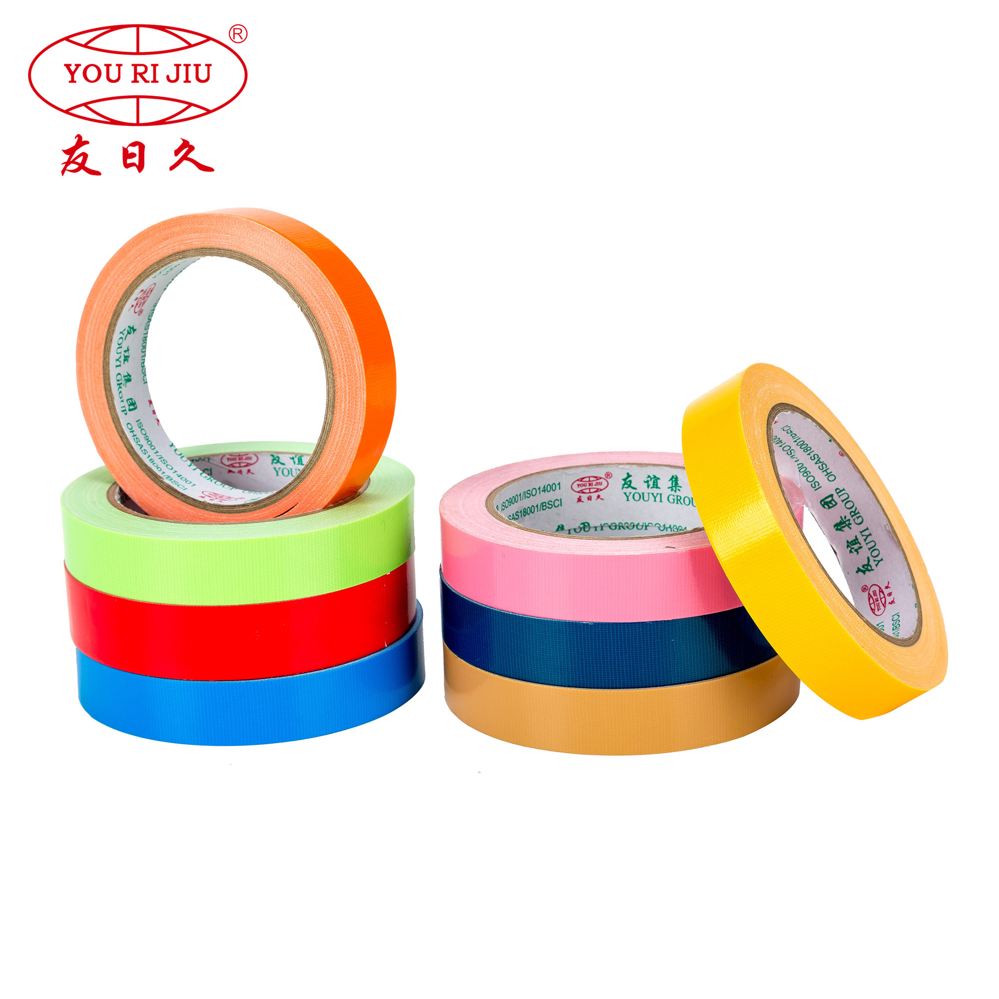 Rubber Duct tape holt melt cloth tape Fluorescent Colored Duct Tape