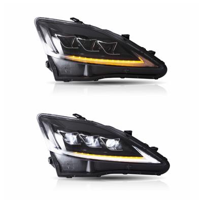 VLAND factory car headlight for Lexus IS250 2006-2012 LED head lamp plug and play for IS300 IS350 with sequential signal