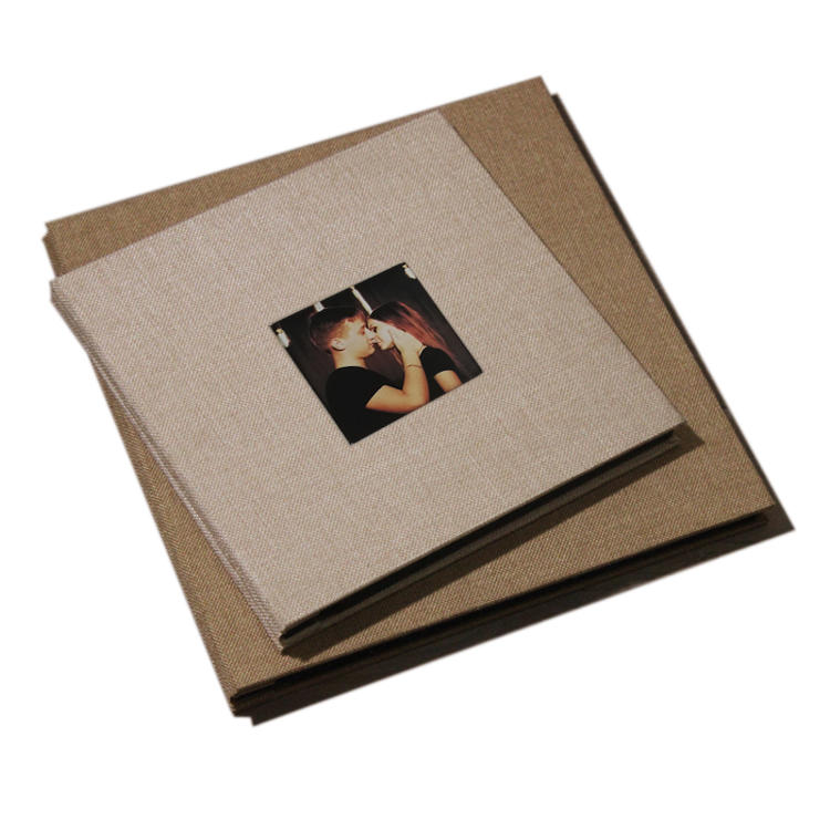 product-Custom Wedding Linen Self Adhesive Photo Album-Dezheng-img-1