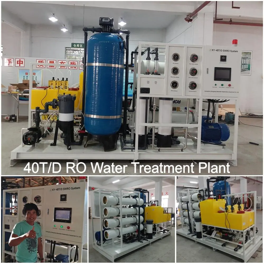 1000 LPH RO water treatment plant for sea water desalination