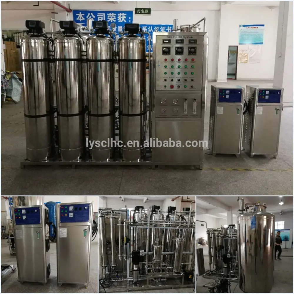big capacity borehole salty water treatment system with ro filter for resort
