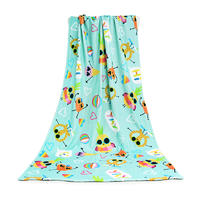 Top Selling green pattern 100% Cotton Custom Digital Print Bath Towel