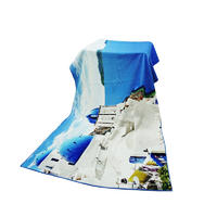 Custom Logo Oversized Photo Printed Cotton Terry Towel for Bath