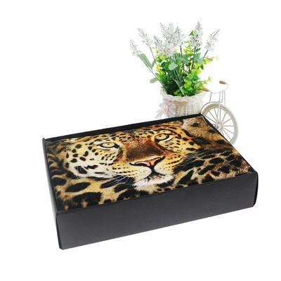 100% Cotton Animal Tiger Printed Velour Bath Towel with Custom Photo