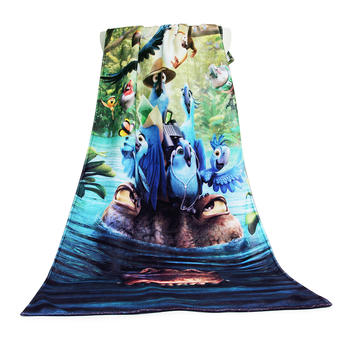 Top Selling Custom Parrot pattern 100% Cotton Custom Digital PrintcartoonBath Towel