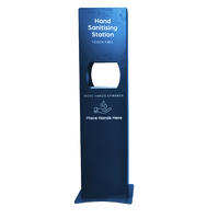 Hand Hygiene Station open door storage hand sanitizer dispenser floor stand type airport hand sanitizer