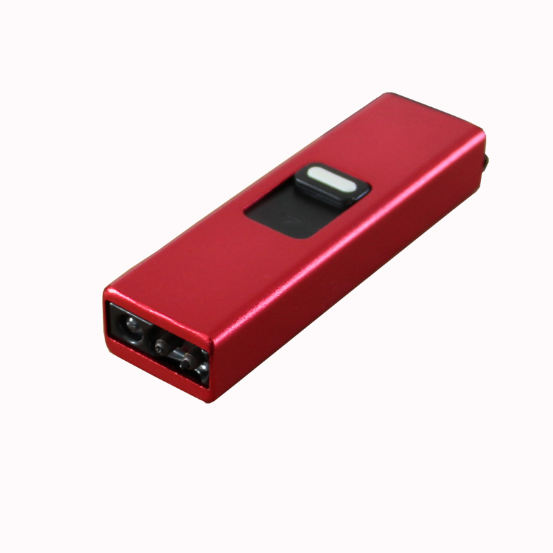 China Lighter Factories Windproof No Flame usb lighter with flashlight
