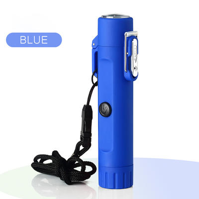 Plasma Lighter Windproof Waterproof USB Rechargeable Flameless Dual Arc for Camping Survival Tactical