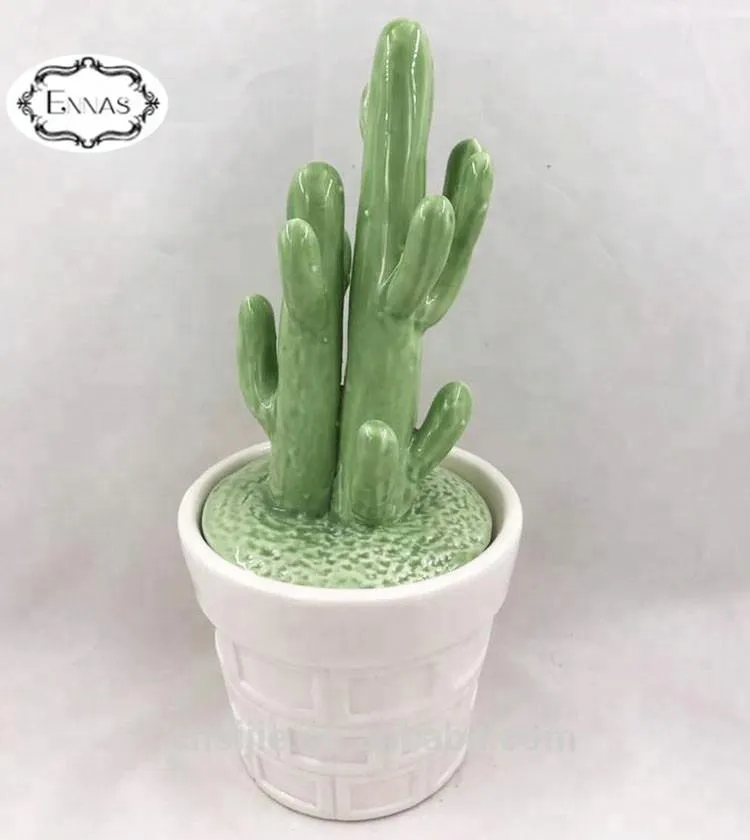 Ceramic succulent cactus lucky hand ornamental plants