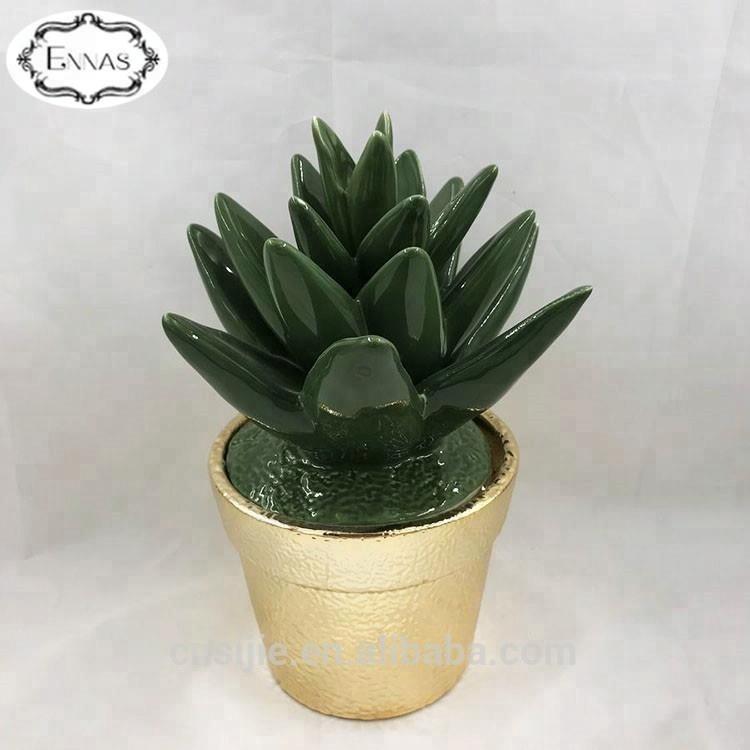 Artificial Ceramic Succulent Faux Mini Plant