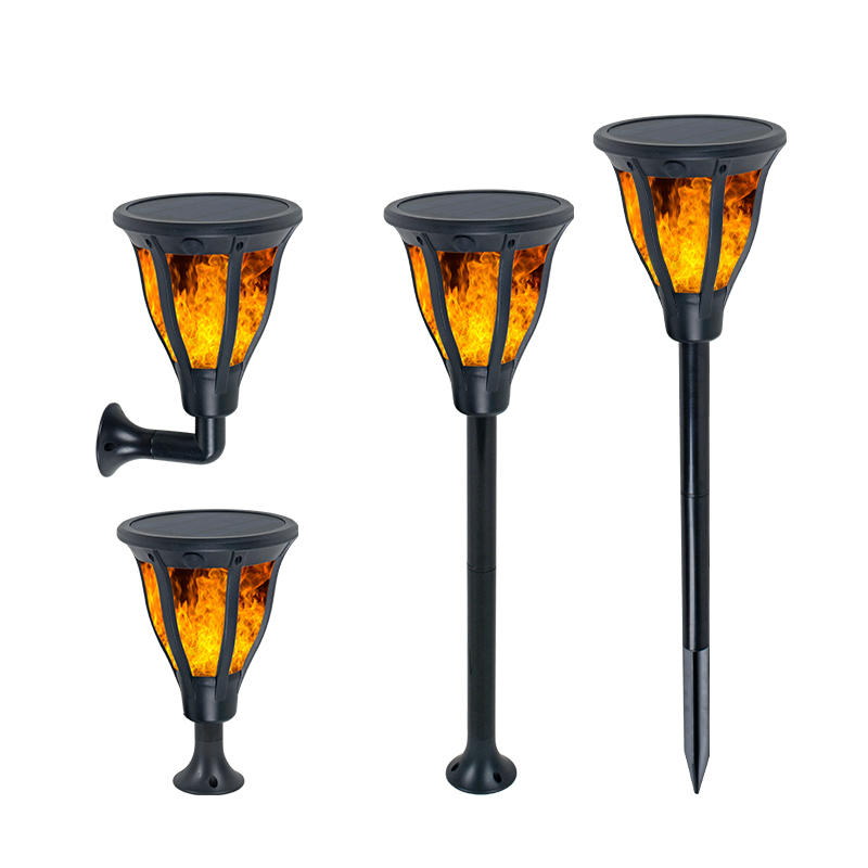 ALLTOP Hot sale ABS housing outdoor park raod lighting 2w ip65 garden Solar Flame Lamp