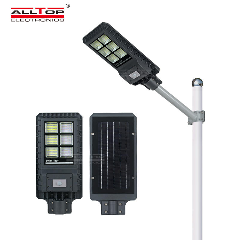 Super bright energy saving aluminum ip65 outdoor waterproof 200w 300w 450w all in one solar led street light