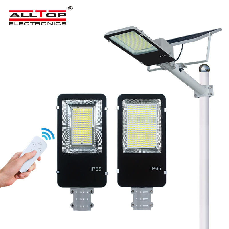 ALLTOP High performance ip65 waterproof remote control 200w integrated LED Solar Street Light