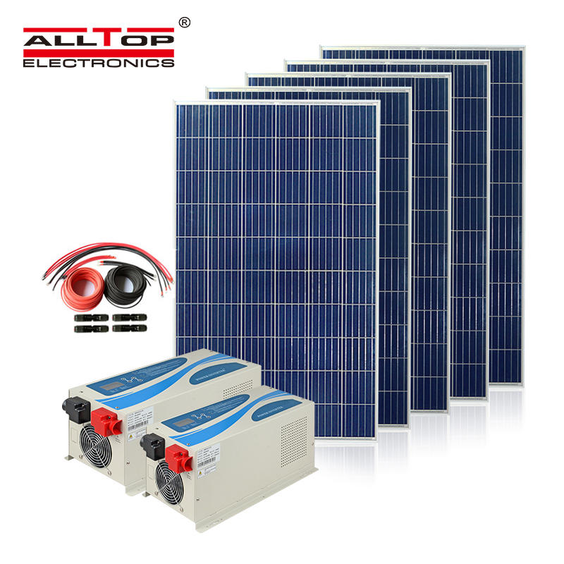 ALLTOP 3KW 5KW Hybrid solar Power system On Grid Intelligent Solar Inverter for Home Use