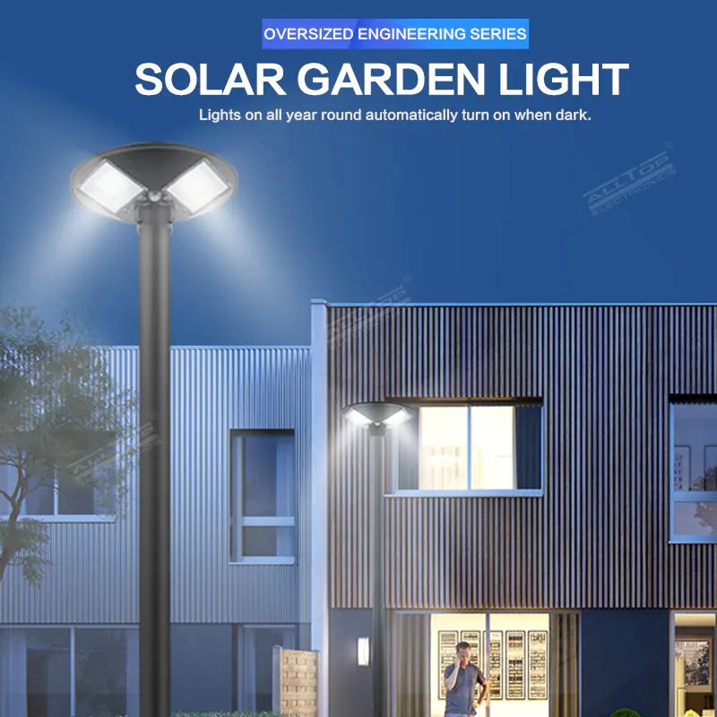 ALLTOP New Design High Power Outdoor Waterproof 300W 500W Solar LED Yard Light Solar Garden Light