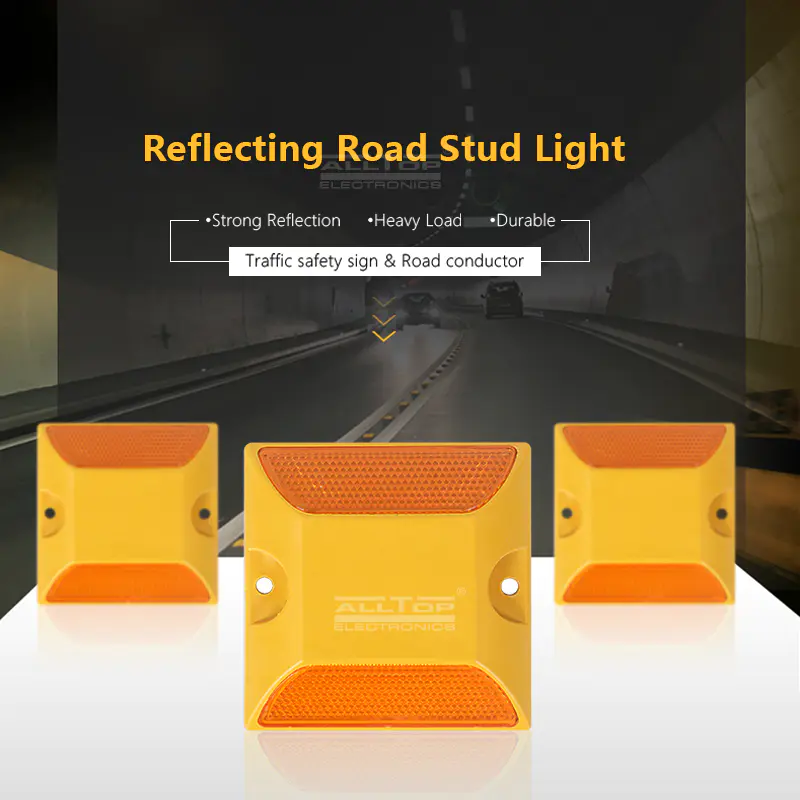 ALLTOP Large supply road traffic safety double side PMMA reflectors high visible ABS plastic road stud light