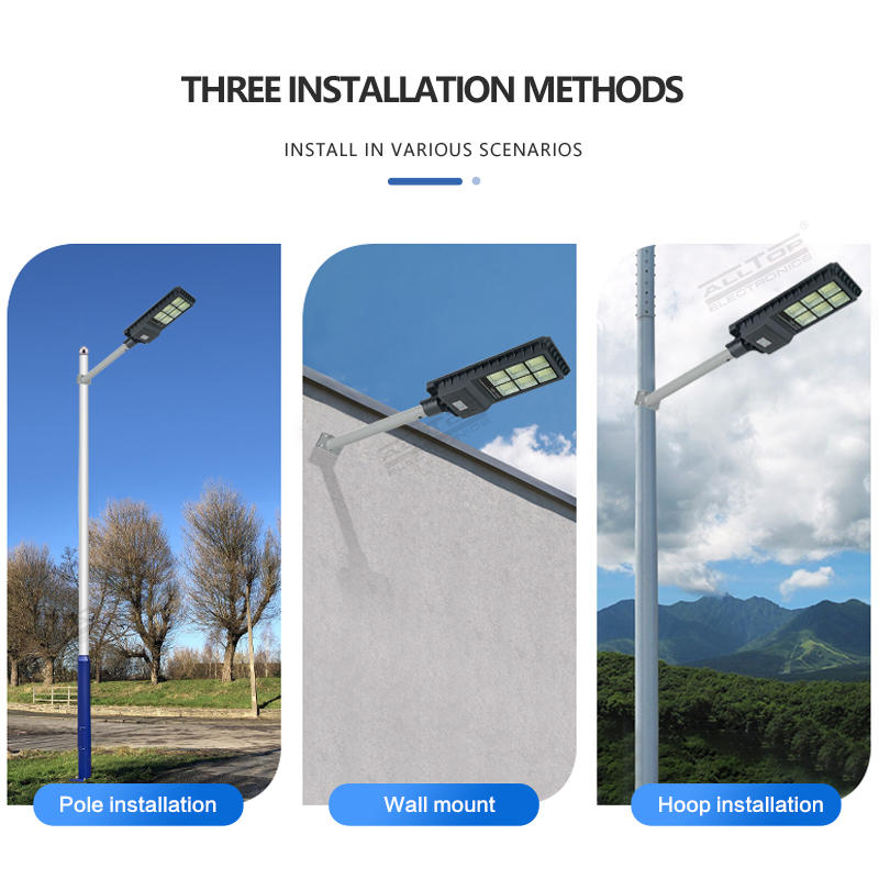 New CE Rohs approval waterproof IP65 smd 200w 300w 450w integrated all in one led solar street light