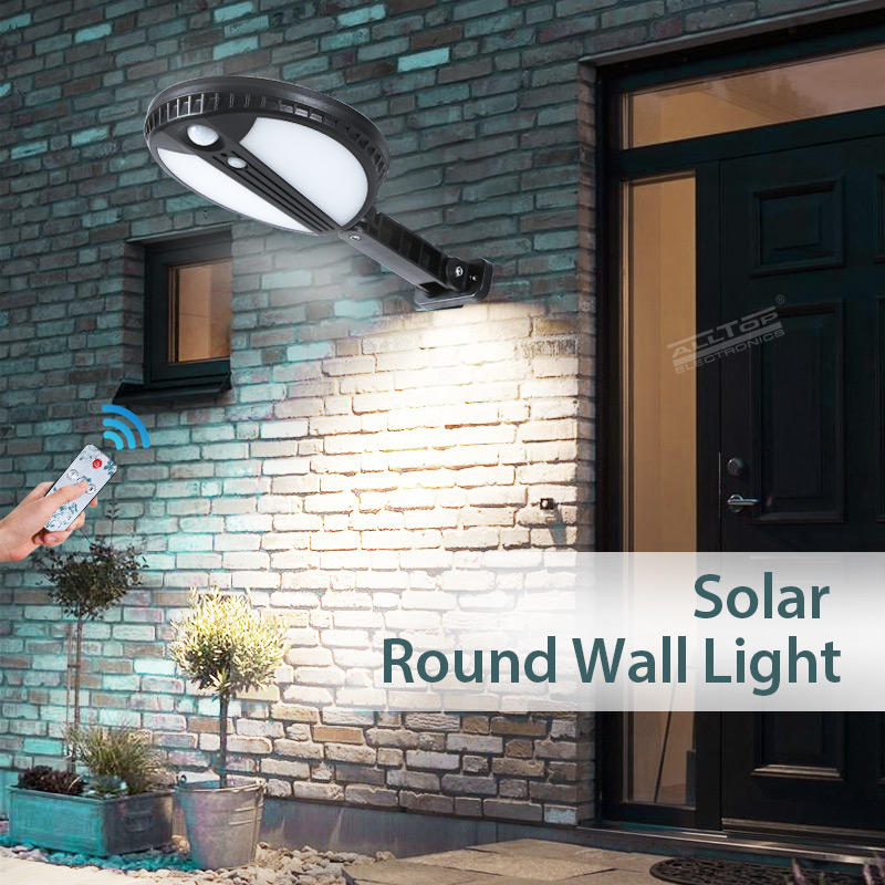 ALLTOP Super bright solar sensor ABS material 5w wall mounted solar led wall light for garden
