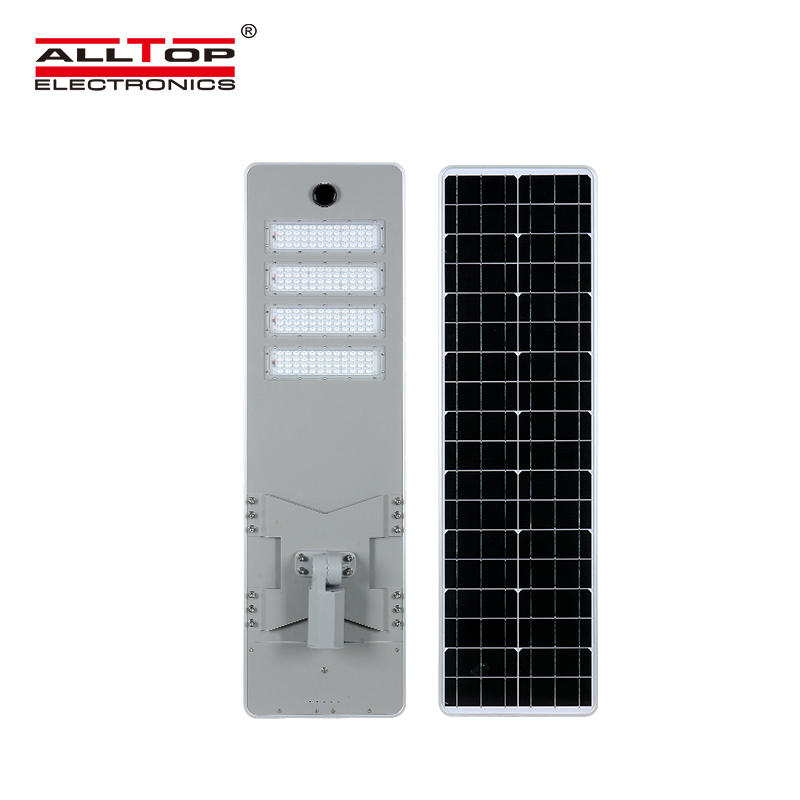 ALLTOP High quality outdoor park building lighting ip65 smd 50w 100w 150w 200w integrated all in one led solar street light