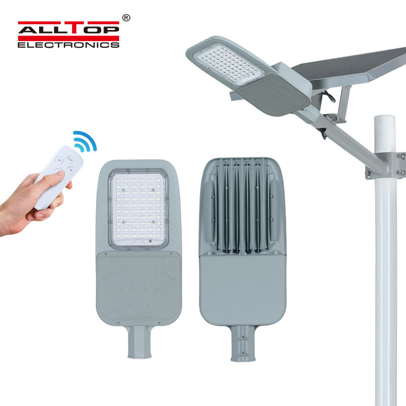 ALLTOP High power remote control outdoor lighting ip65 30w 60w led solar street light