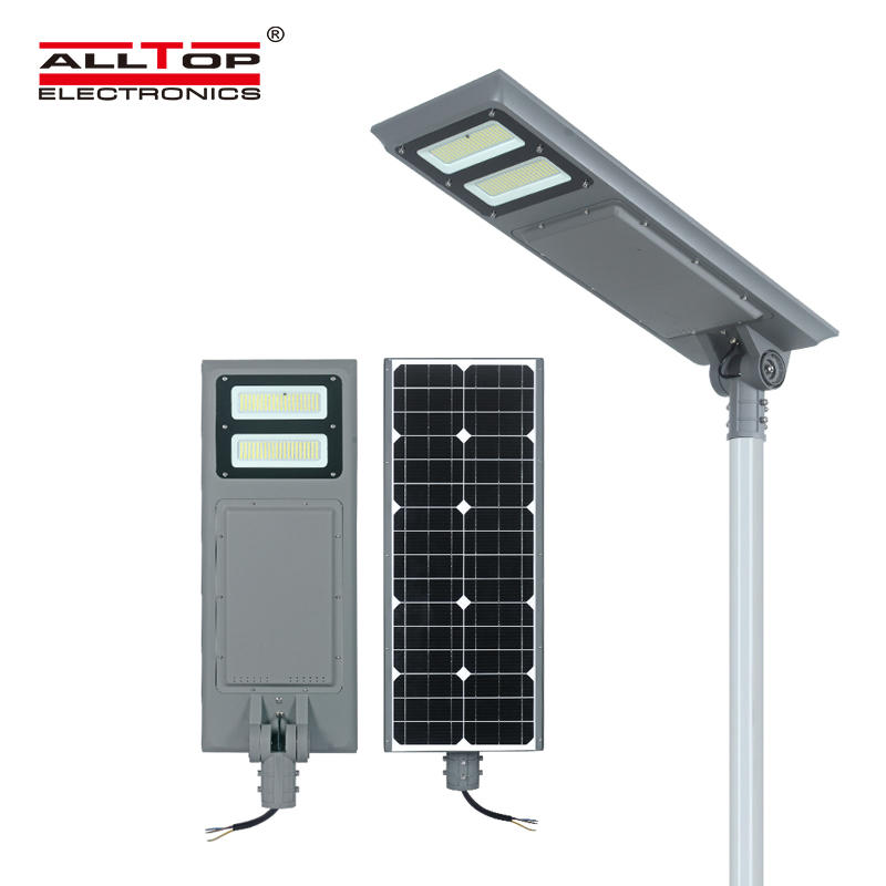 ALLTOP High lumen 100w ip65 waterproof outdoor all in one led solar street light