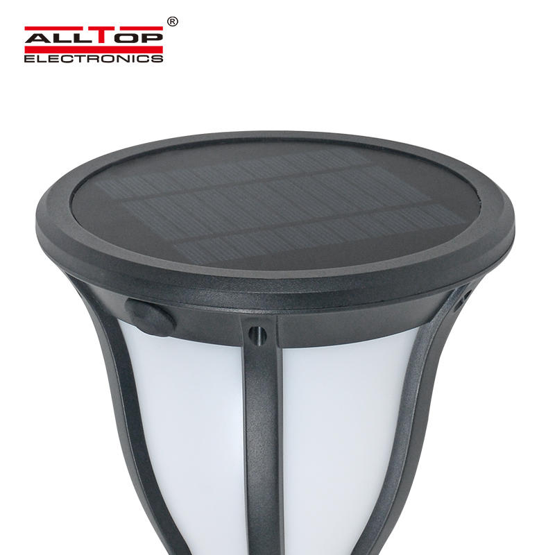 ALLTOP Hot sale ABS housing outdoor park raod lighting 2w ip65 garden Solar Flame Lamp