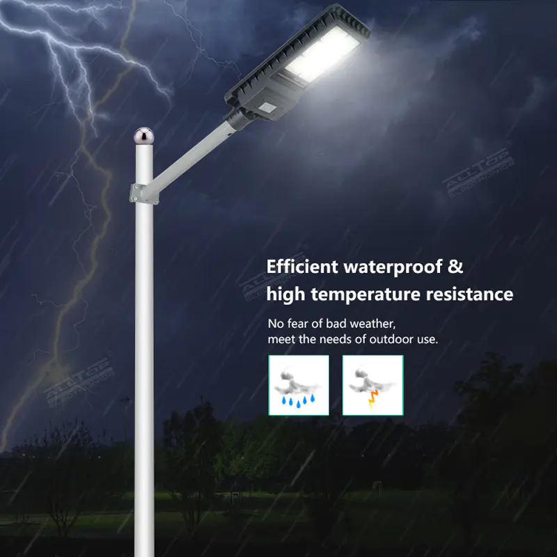 High quality IP65 waterproof PIR sensor 200w 300w 450w integrated all in one solar led street light