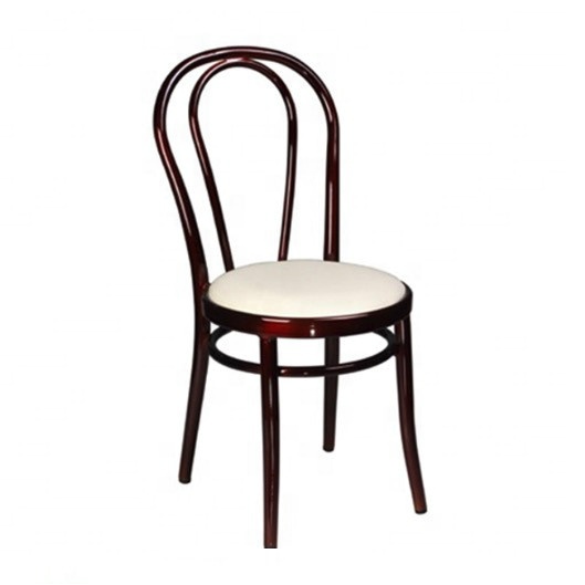 Wholesale metal thonet dinning chair furniture thonet chair with cushions