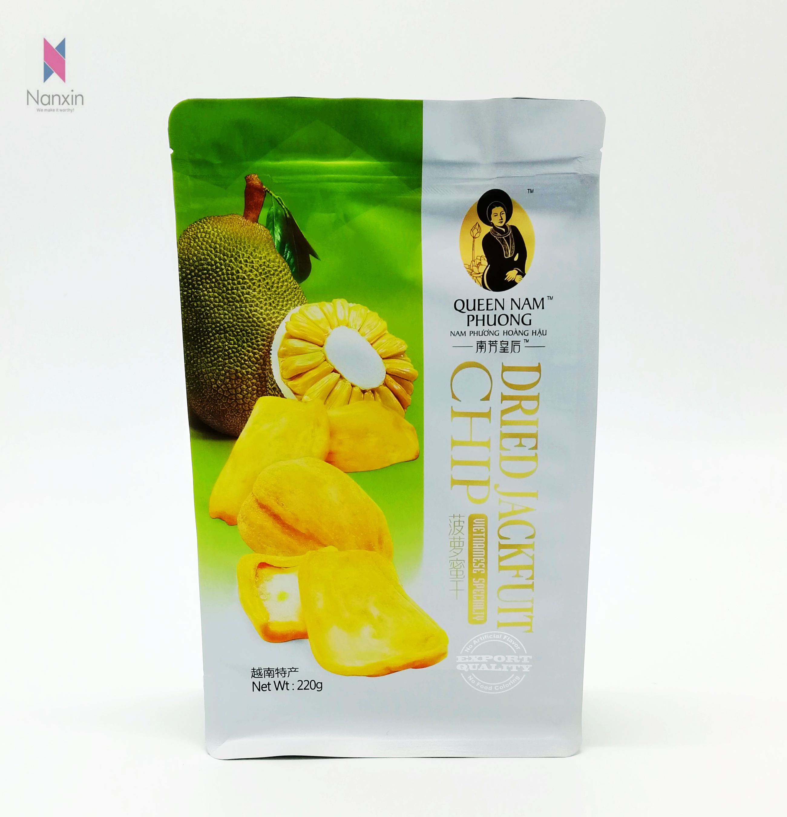 food packaging and printing bag flat bottom bag with zipper for dried fruits
