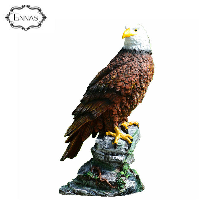 Custom Animal Decorations Polyresin Garden Eagle Statue Sculptures