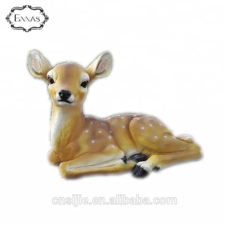 Custom Lovely Deer resin animal sculpture
