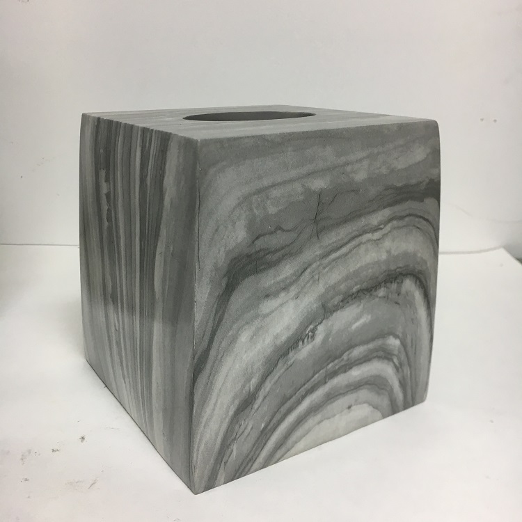 Novelty Marble Resin Bathroom Home Decorative Tissue Boxes