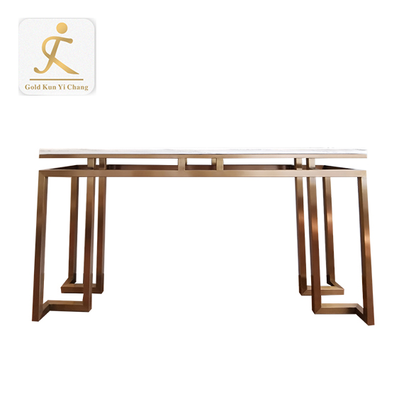 bespoke New modern design gold furniture stainless steel table legs for hotel metal frame