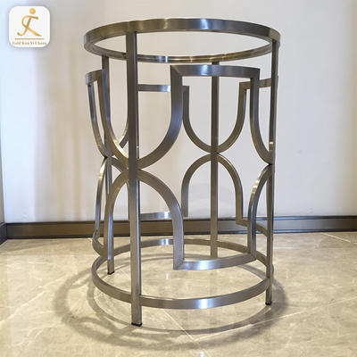 custom special design modern stainless steel furniture gold table leg metal base for office table coffee mirror gold based
