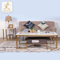 modern living room luxury design square coffee table legs t shaped mirrored tea table metal leg