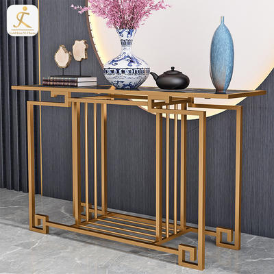 Stainless Steel Furniture Base Modern Rectangle Home Console Table Base Marble Top Hallway Console Table Leg Base