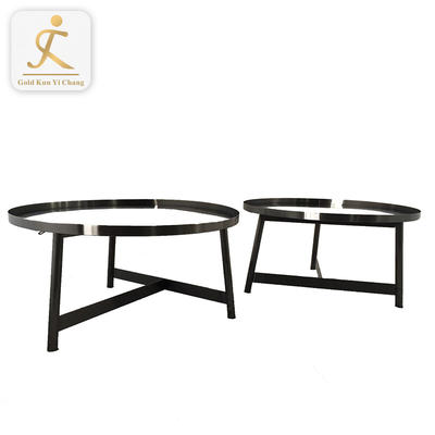 living room polishing golden metal pedestal round tea table legs stainless steel leg for round coffee table