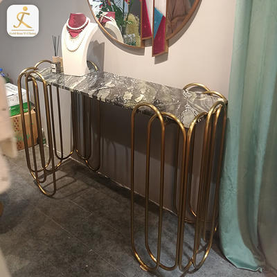 Wholesale furniture part console table base tube pipe polished stainless steel hallway table leg