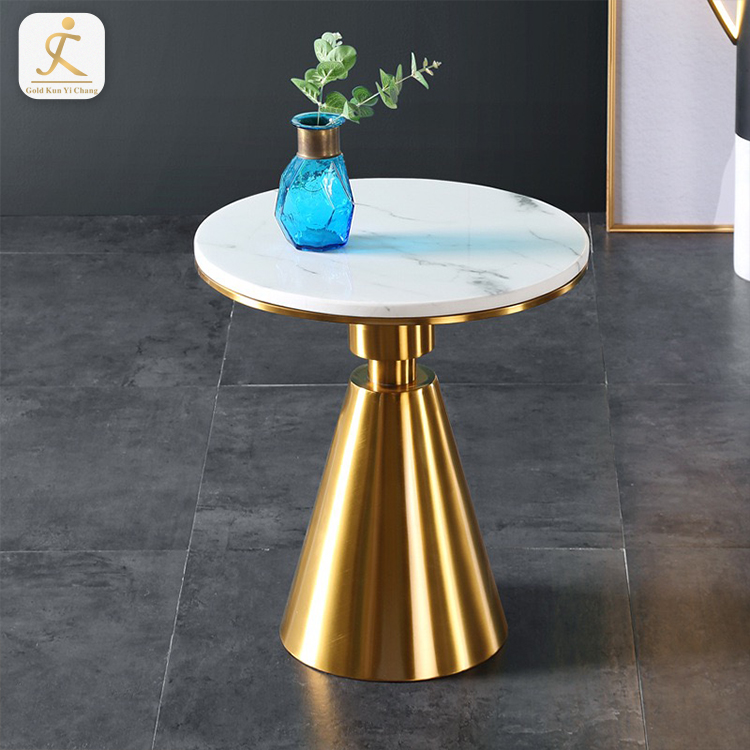 custom Gold modern round coffee steel table legs metal table frame for furniture decor stainless steel table base