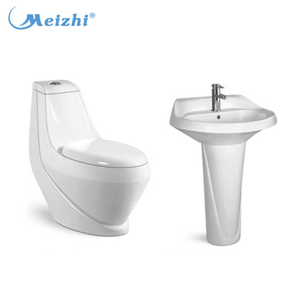 Sanitary ware toilets with hand washing basins