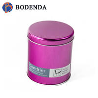 round cylinder metal ashtray with lid
